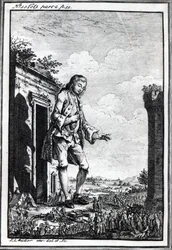 Gulliver entre os liliputianos, ilustração de &39;viagens de Gulliver&39; por Jonathan Swift